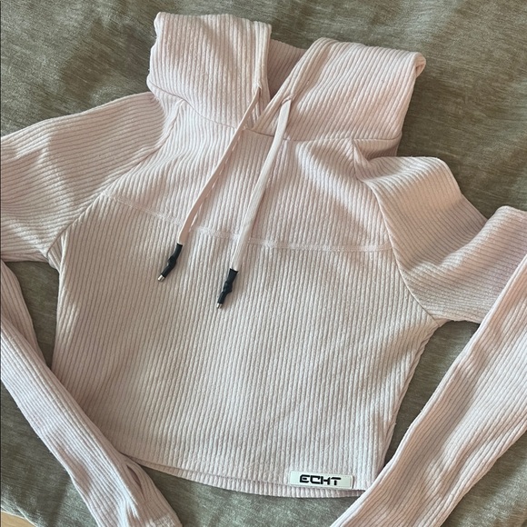 ECHT Light Pink Ribbed Pullover - Picture 4 of 5